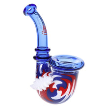 Load image into Gallery viewer, Grateful Dead x Pulsar Bolt Handle Wig Wag Glass Sherlock Pipe - 5&quot;