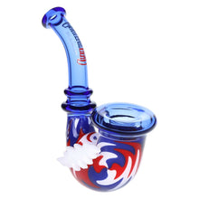 Load image into Gallery viewer, Grateful Dead x Pulsar Bolt Handle Wig Wag Glass Sherlock Pipe - 5&quot;