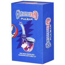 Load image into Gallery viewer, Grateful Dead x Pulsar Bolt Handle Wig Wag Glass Sherlock Pipe - 5&quot;