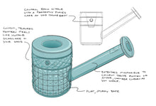 Load image into Gallery viewer, Twenties Collection Hand Pipe | Gold