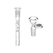 Load image into Gallery viewer, Grateful Dead x Pulsar Space Your Face Straight Tube Glass Water Pipe - 11.75&quot; / 14mm F