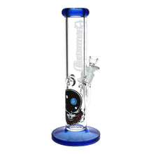 Load image into Gallery viewer, Grateful Dead x Pulsar Space Your Face Straight Tube Glass Water Pipe - 11.75&quot; / 14mm F