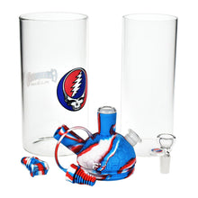 Load image into Gallery viewer, Grateful Dead x Pulsar Silicone &amp; Glass Gravity Water Pipe - 11"/14mm F